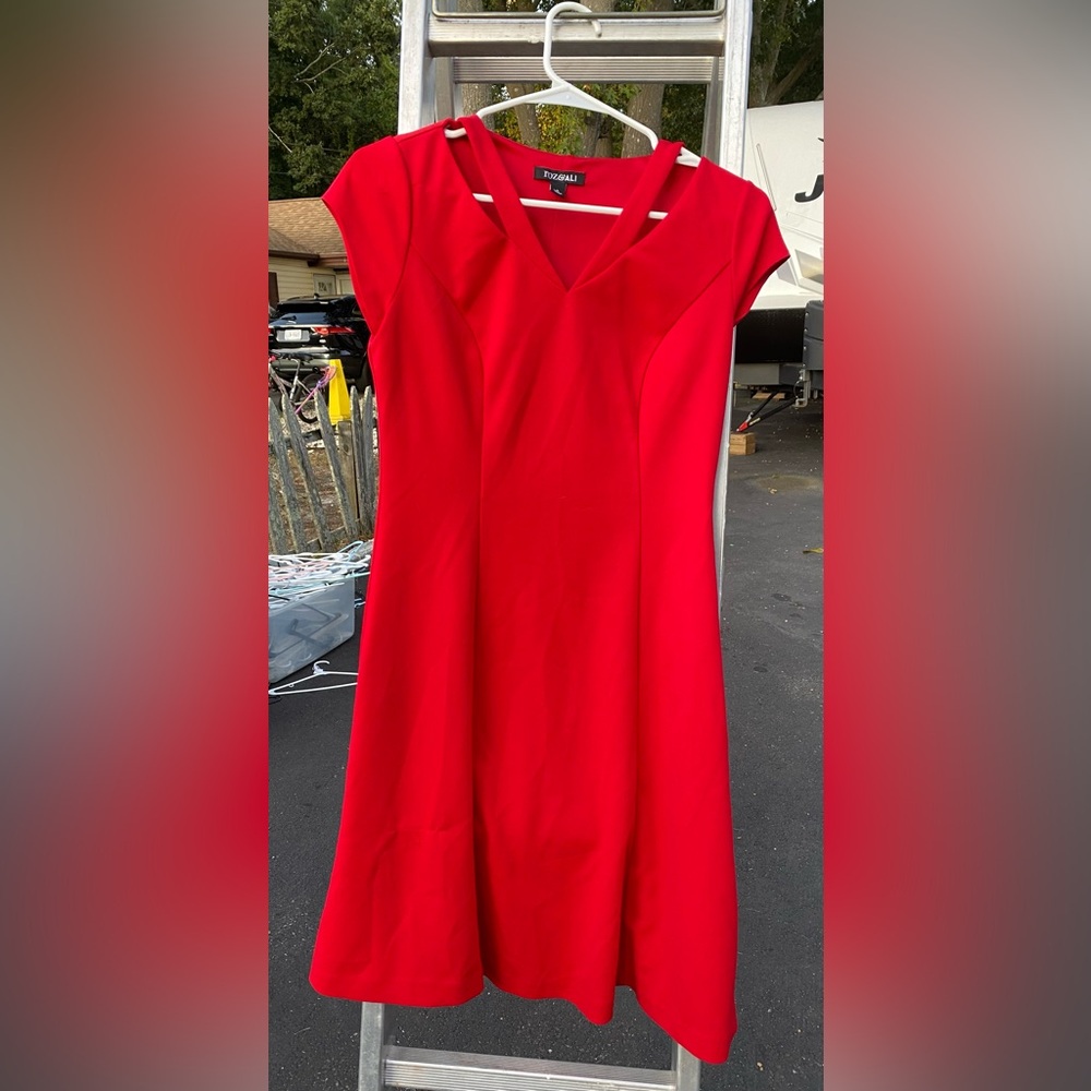 Red formal dress